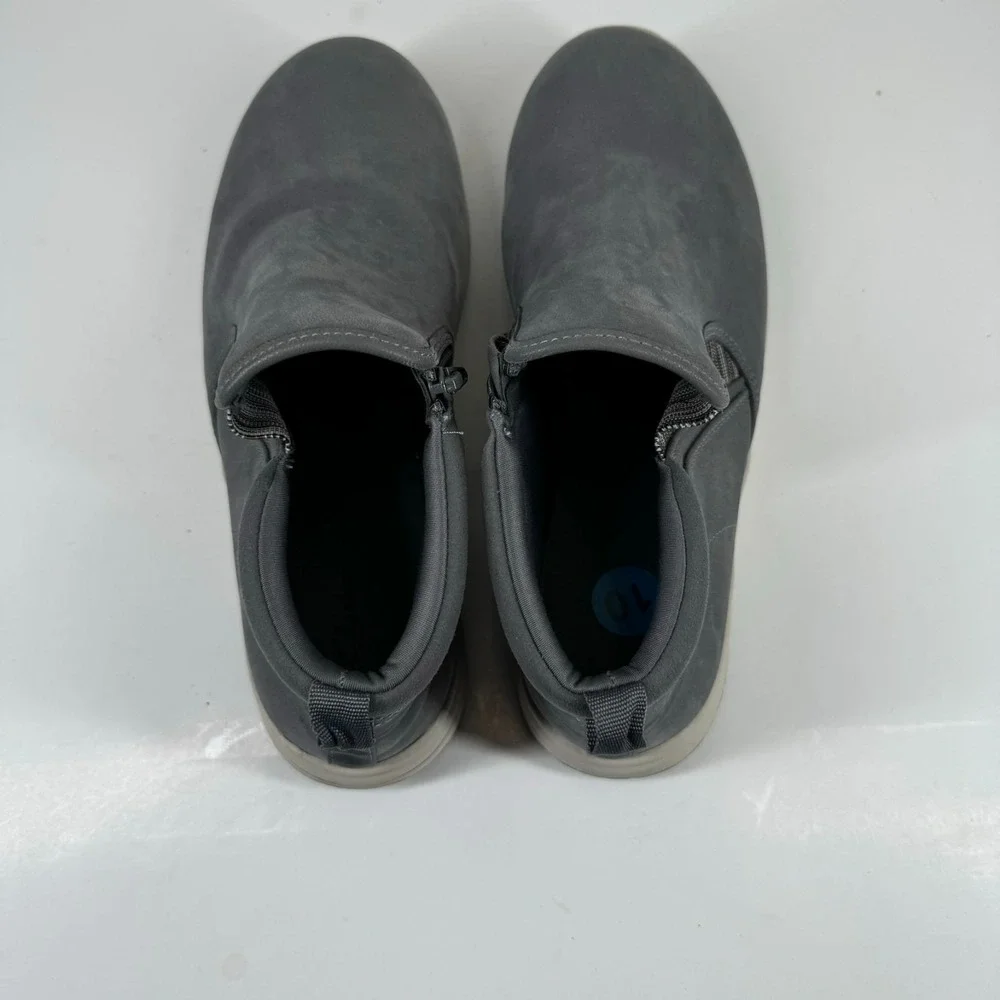 Clarks Cloudsteppers Breeze Clover Women's US 10W Grey Faux Nubuck Ankle Booties